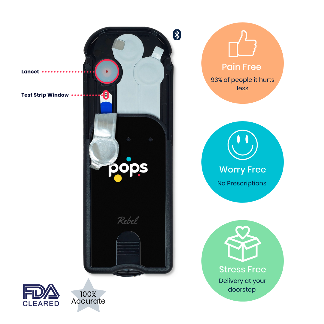 Pops Rebel Glucose Meter | Starter Kit